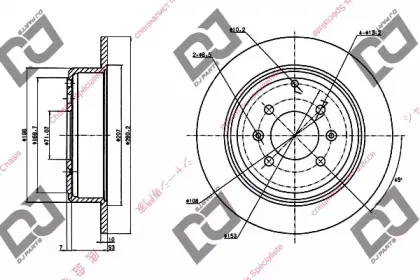 Тормозной диск DJ PARTS купить